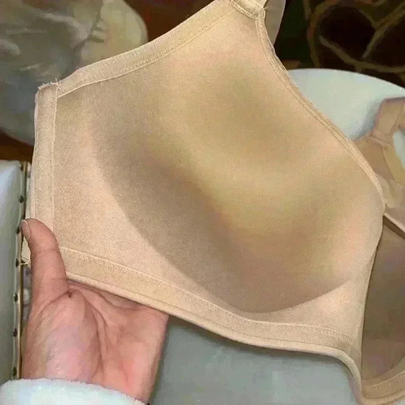 Women's Beige Auden 44C nude lightly lined wire free bra - Picture 4 of 4